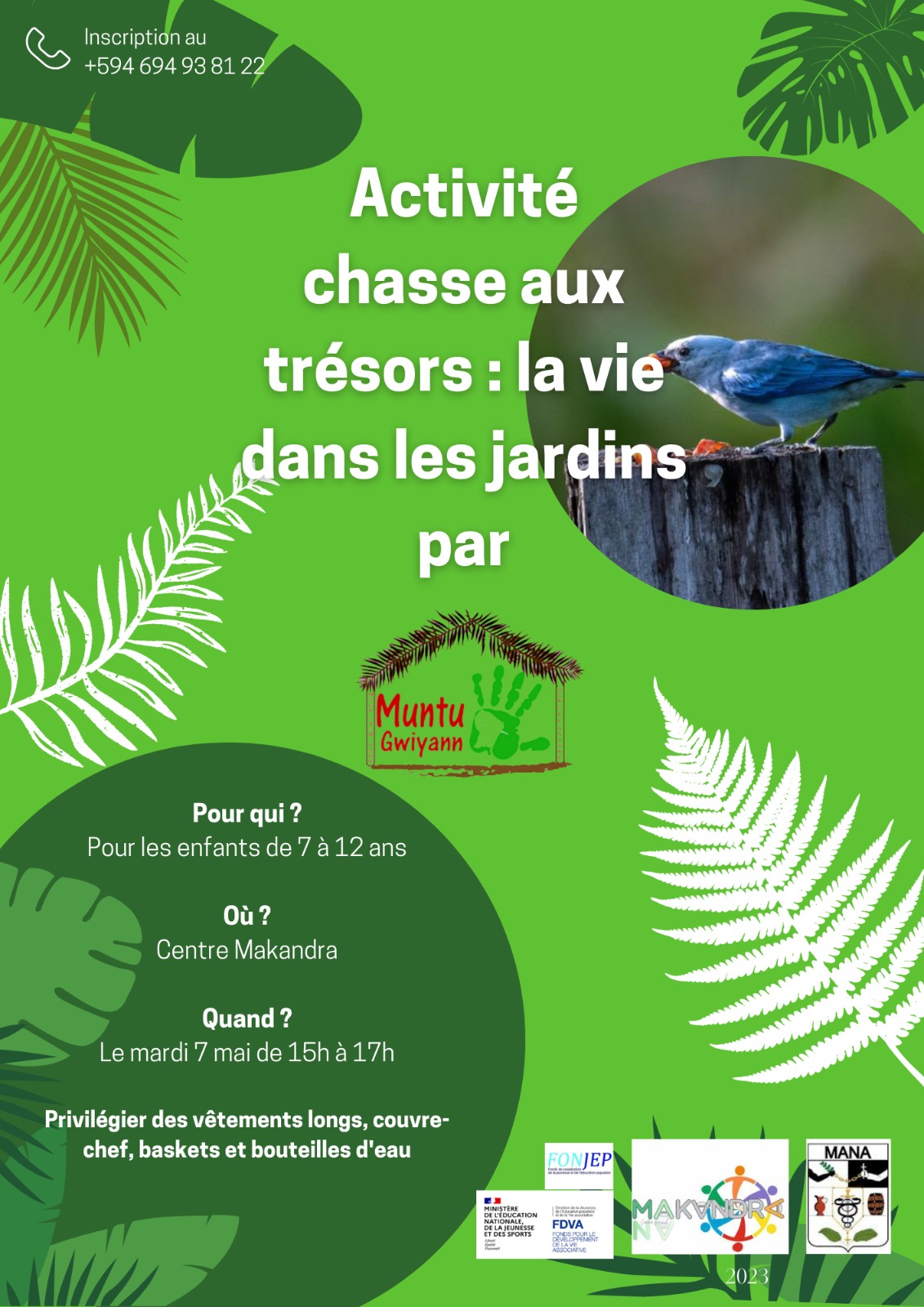 ACTIVITÉ CHASSE AUX TRÉSORS AVEC L'ASSOCIATION MUNTU GWIYANN