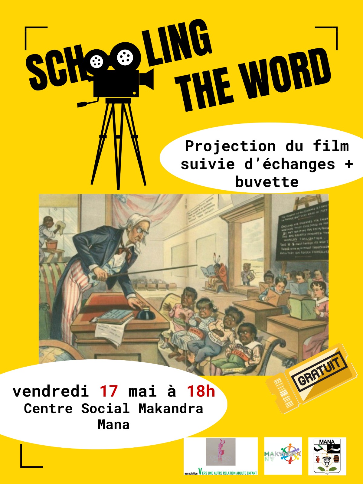 PROJECTION DE FILM AU CENTRE SOCIAL MAKANDRA