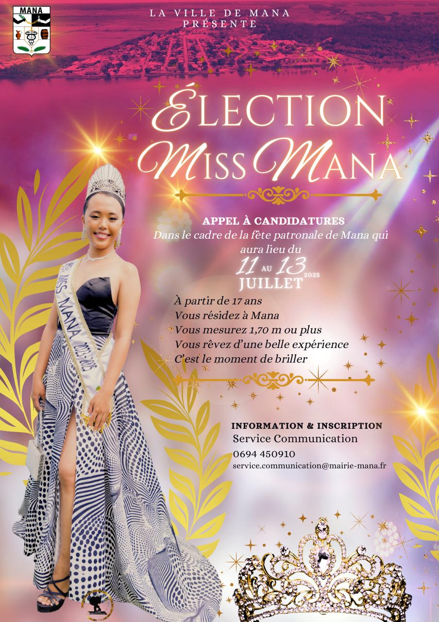 ÉLECTION MISS MANA - FÊTE PATRONALE - JUILLET 2025
