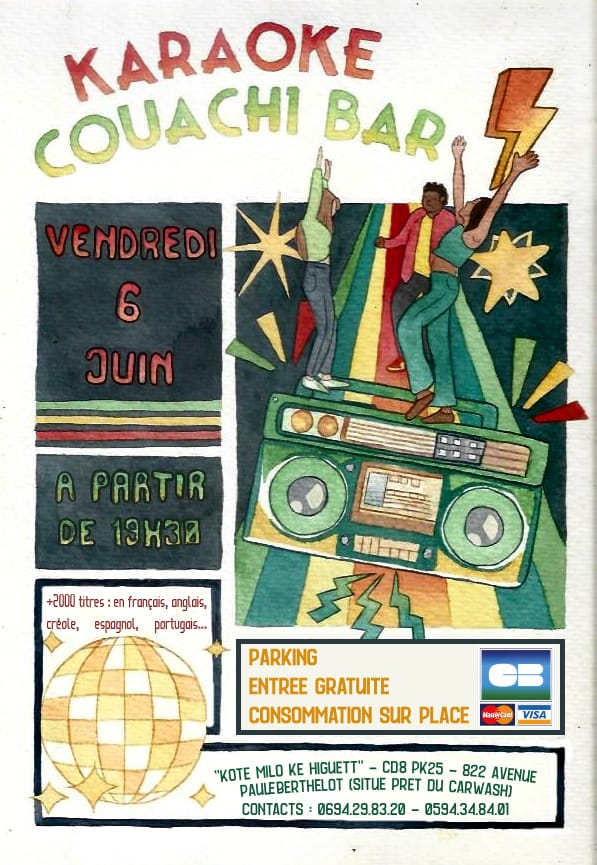 KARAOKÉ COUACHI BAR LE VENDREDI 6 JUIN 2025