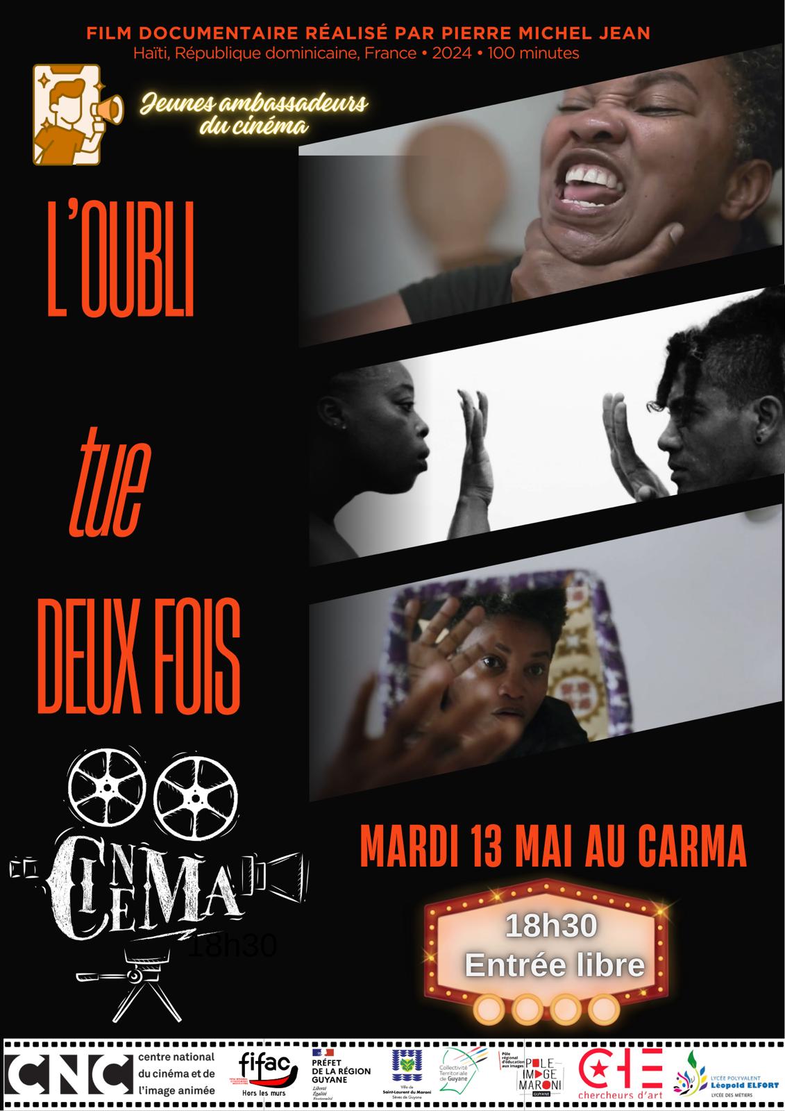 PROJECTION D'UN FILM DOCUMENTAIRE AU CARMA À MANA