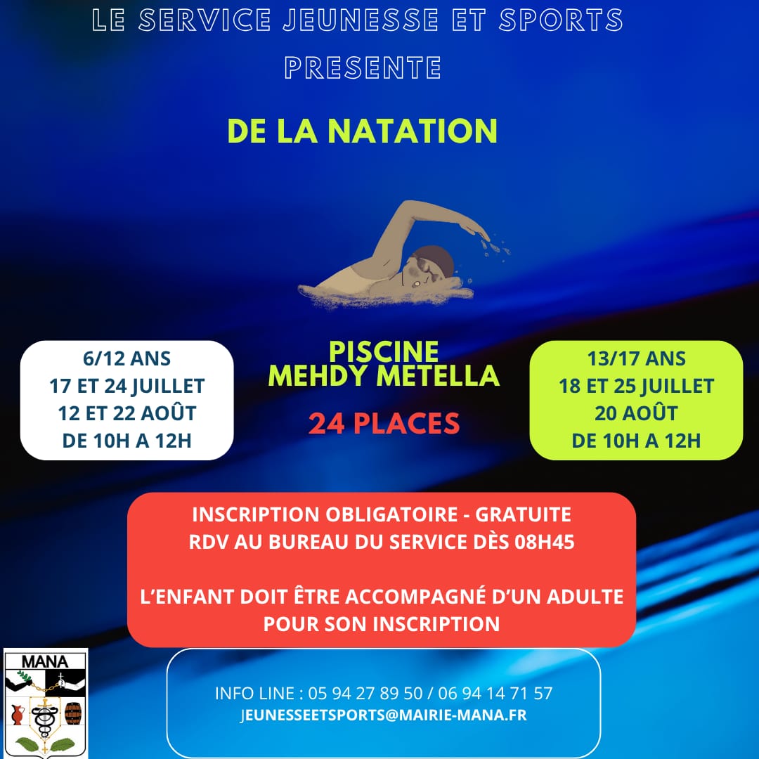 DE LA NATATION À LA PISCINE MÉHDY METELLA