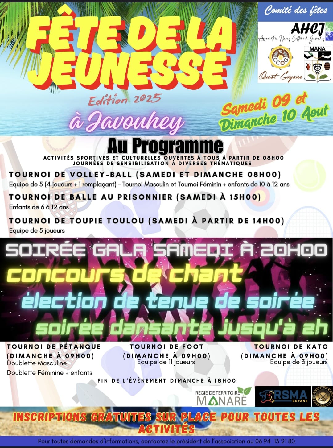 FÊTE DE LA JEUNESSE À JAVOUHEY LE SAMEDI 09 ET DIMANCHE 10 AOÛT 2025