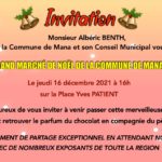 Invitation marché de noel 2021