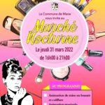INVITATION AU MARCHÉ NOCTURNE DE MANA DU 31 MARS 2022