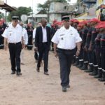 CÉRÉMONIE DE DÉPÔT DE GERBES À L'OCCASION DU 28ÈME CONGRÈS DES SAPEURS-POMPIERS DE GUYANE À MANA