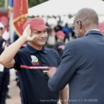 CÉRÉMONIE DE DÉPÔT DE GERBES À L'OCCASION DU 28ÈME CONGRÈS DES SAPEURS-POMPIERS DE GUYANE À MANA