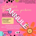 L'ATELIER DESSIN AVEC POCHOIRS ANNULÉ