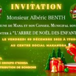 ARBRE DE NOËL DES ENFANTS LE VENDREDI 09 DÉCEMBRE 20221