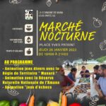 INVITATION AU MARCHÉ NOCTURNE DE MANA DU JEUDI 26 JANVIER 2023