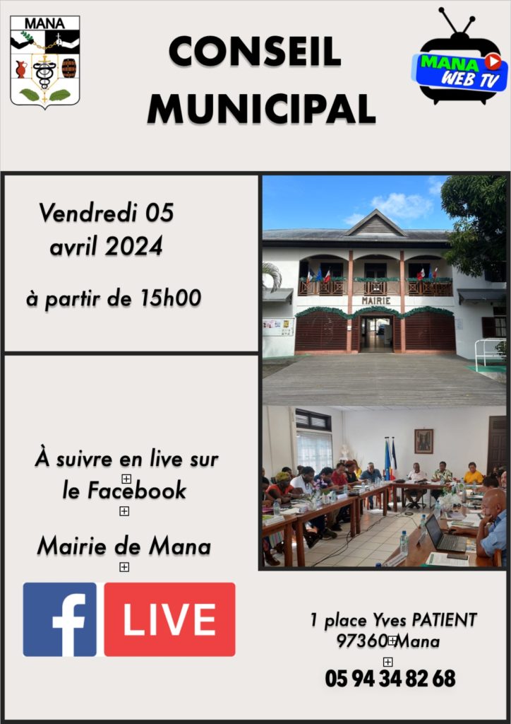 Conseil Municipal en live 05 avril