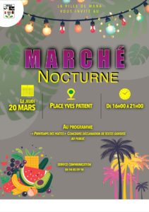 MARCHÉ NOCTURNE DE MANA JEUDI 20 MARS 2025