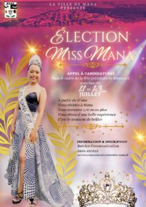 ÉLECTION MISS MANA - FÊTE PATRONALE - JUILLET 2025