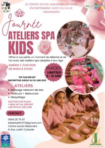 JOURNÉE ATELIERS SPA KIDS