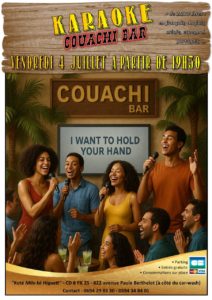 KARAOKÉ COUACHI BAR LE VENDREDI 4 JUILLET 2025
